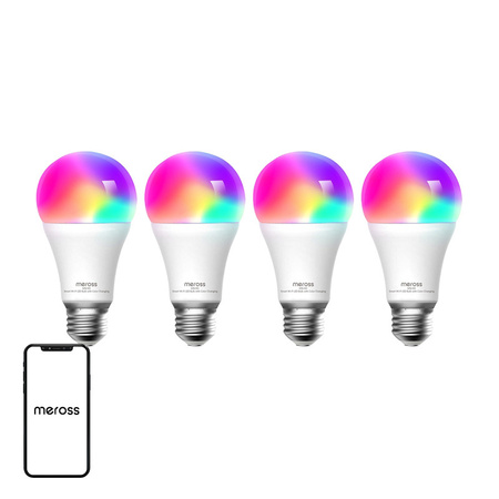 Inteligentna żarówka LED WiFi Meross MSL120 (HomeKit) (czteropak)
