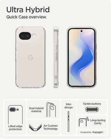 Spigen Ultra Hybrid, crystal clear - Google Pixel 10a