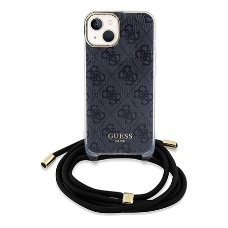 GUESS ETUI DO IPHONE 15 14 13 6.1 CROSSBODY CORD Z WYTRZYMAŁEGO MATERIAŁU