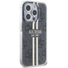 Etui Guess IML 4G Gold Stripe na iPhone 15 Pro Max - czarne