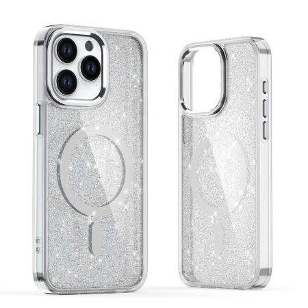 HURTEL ETUI CASE DO IPHONE 16 DO MAGSAFE TELEFON Z BROKATOWĄ POWŁOKĄ
