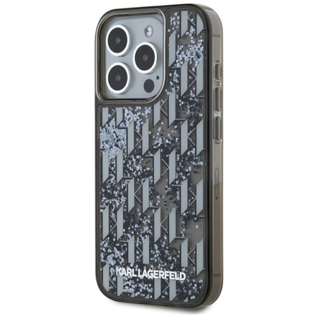 KARL LAGERFELD ETUI MONOGRAM DO IPHONE 15 PRO LIQUIDE GLITTER WYSOKA JAKOŚĆ