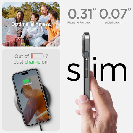 SPIGEN ETUI OPTIK CRYSTAL DO IPHONE 14 PRO MAX Z OCHRONĄ ZAGIĘĆ I ZARYSOWAŃ
