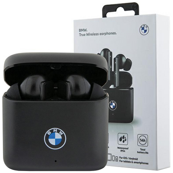 Etui BMW słuchawki Bluetooth Etui BMWSES20AMK TWS + stacja dokująca - czarne Signature