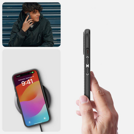SPIGEN MAG ARMOR MAGSAFE IPHONE 15 MATTE BLACK