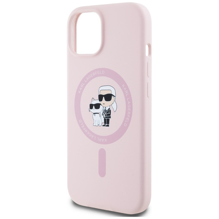KARL LAGERFELD ETUI KARL&CHOUPETTE DO IPHONE 15 PLUS DO MAGSAFE SILIKONOWE