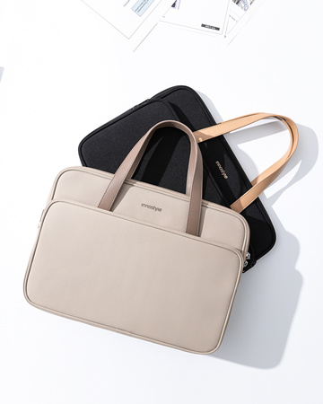 INNOSTYLE DAMSKA TORBA NA LAPTOPA 15 6 16 WODOODPORNA OMNIPROTECT BEŻOWA
