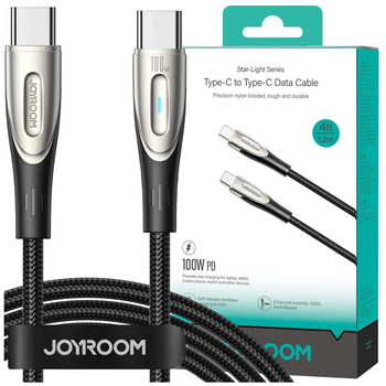 Kabel Joyroom Star-Light Series SA27-CC5 USB-C / USB-C 100W 1.2m - czarny