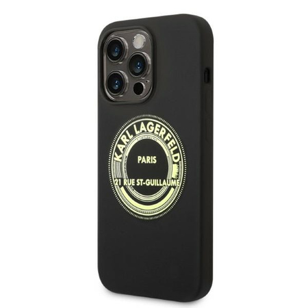 KARL LAGERFELD KLHCP14LSRSGRCK ETUI DO IPHONE 14 PRO 6,1 HARDCASE SILICONE