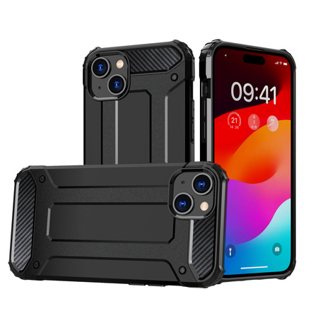 Pancerne etui Hybrid Armor do iPhone 15 - czarne