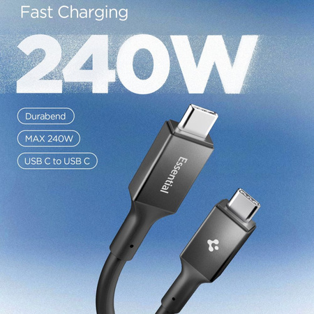 SPIGEN EB24012CC ESSENTIAL TYPE-C CABLE 240W 120CM BLACK