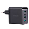 Joyroom ładowarka GaN 67W 4 porty (2x USB, 2x USB C) czarna (TCG02) + kabel USB C – USB C 100W 1.2m