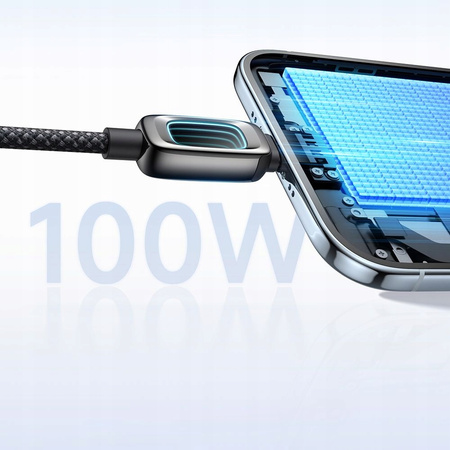 MCDODO KABEL USB-C USB-C SZYBKIE ŁADOWANIE USB TYP C PD 100W 1M CZARNY