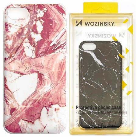WOZINSKY ETUI ŻELOWE DO XIAOMI REDMI 8A POKROWIEC MARBLE Z OCHRONĄ TELEFONU