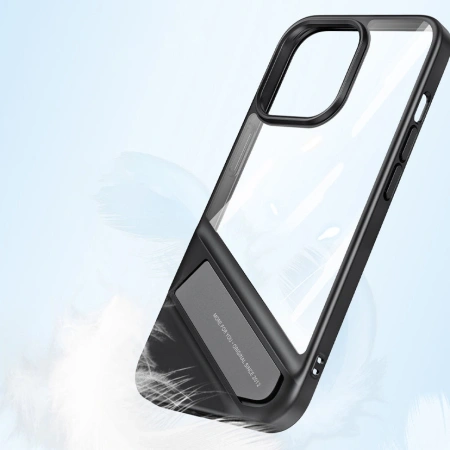 UGREEN ETUI FUSION KICKSTAND CASE DO IPHONE 13 Z ŻELOWĄ RAMKĄ I PODSTAWKĄ