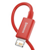 Baseus Superior kabel USB - Lightning 2,4 A 1 m czerwony (CALYS-A09)