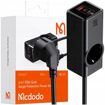 MCDODO ŁADOWARKA SIECIOWA LISTWA ZASILAJĄCA GAN 1xUSB 2xUSB-C 1xAC 70W