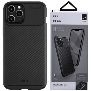 UNIQ etui Hexa iPhone 12 Pro Max 6,7" czarny/midnight black