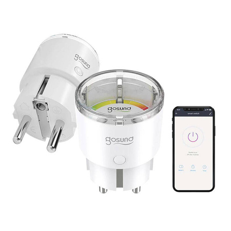 GOSUND GNIAZDO INTELIGENTNE WIFI EP2 10A TUYA DO EFEKTYWNEJ KONTROLI PRĄDU