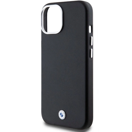 Etui BMW Signature Wrapped Metal MagSafe na iPhone 15 Plus / 14 Plus - czarne