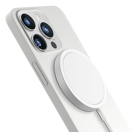 Apple iPhone 14 Pro Max - 3mk Hardy Silicone MagCase White