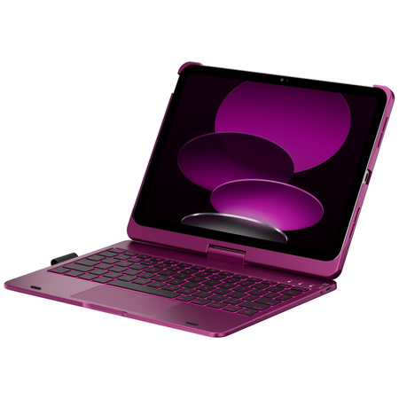 Etui Typecase Flexbook Touch z klawiaturą do iPad 11" (A16) 2025 / iPad 10.9" 2022 malinowy