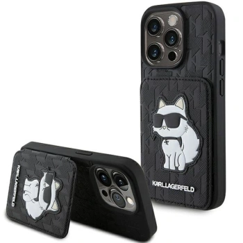 KARL LAGERFELD ETUI KLHCP15XSAKCNSCK DO IPHONE 15 PRO MAX 6.7 Z KIESZENIAMI