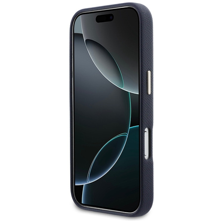 Etui Guess FW Resin Logo do iPhone 17 Pro niebieski