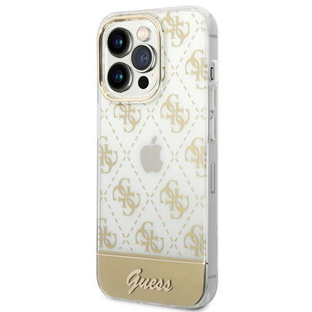 GUESS CASE HARD DO IPHONE 14 PRO 6,1 4G ZWÓR LOGO SCRIPT PATTERN
