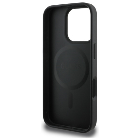 Guess GUHMP16XG4GFRK iPhone 16 Pro Max 6.9 czarny/black hardcase 4G Ring Classic Logo MagSafe