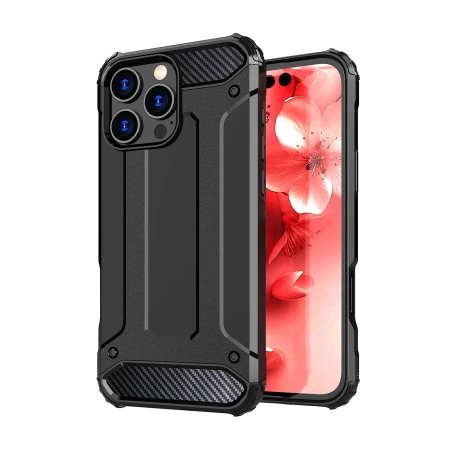 HURTEL ETUI PANCERNE HYBRID ARMOR DO IPHONE 16 PRO BEZPIECZEŃSTWO NAJAZDOWE