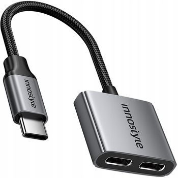 INNOSTYLE ADAPTER 2X USB-C PRZEJŚCIÓWKA KABEL TYP C DO SAMSUNG APPLE Z DAC
