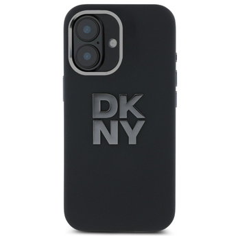 DKNY ETUI HARDCASE LIQUID SILICONE DO IPHONE 16 6.1 Z LOGO WYSOKIEJ