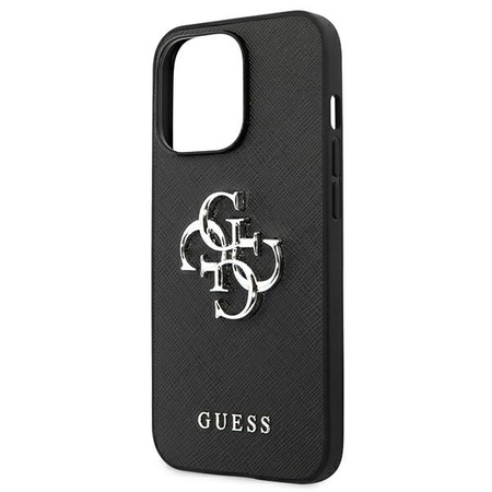 GUESS POKROWIEC HARDCASE DO IPHONE 13 PRO 13 6,1 SAFFIANO Z LOGO METALOWYM