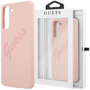 Guess GUHCS21MLSVSPI S21+ G996 różowy/pink hardcase Script Vintage