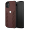 Etui BMW BMHCN61RSPPR iPhone 11 6,1" / Xr czerwony/red hardcase Leather Curve Perforate