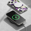 Ringke Fusion Design pancerne etui pokrowiec z żelową ramką iPhone 14 Plus przezroczysty (Purple rose) (FD637E29)