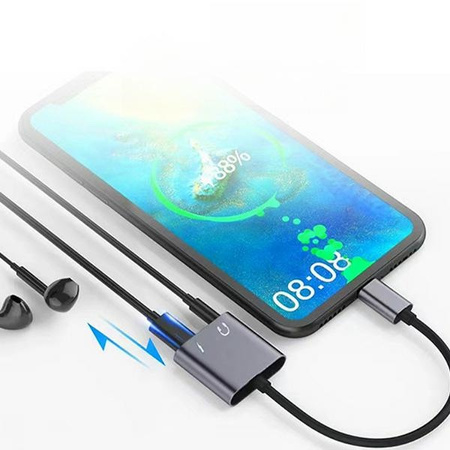 BELINE ADAPTER PRZEJŚCIÓWKA USB-C DO JACK 3,5MM DO TELEFONÓW TABLETÓW 60W