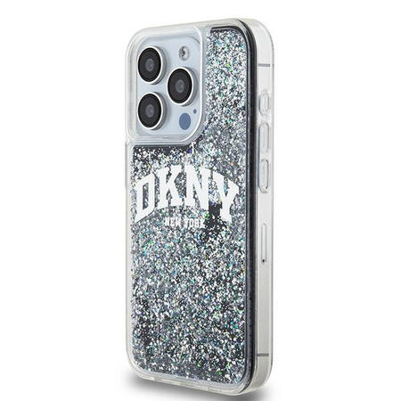 DKNY HARDCASE LIQUID GLITTER DO IPHONE 14 PRO 6.1 Z LOGO POKROWIEC