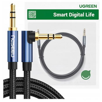 UGREEN KABEL AUX 3.5MM DO 3.5MM MĘSKI DO AUDIO DO TELEFONÓW SAMOCHODÓW 1.5M