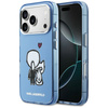 Etui Karl Lagerfeld Karl & Choupette Back MagSafe do iPhone 17 Pro Max niebieski