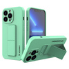 Wozinsky Kickstand Case silikonowe etui z podstawką iPhone 13 miętowe