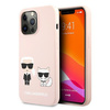Karl Lagerfeld KLHCP13LSSKCI iPhone 13 Pro / 13  6,1" hardcase jasno różowy/light pink Silicone Karl & Choupette