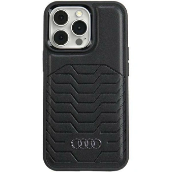 AUDI HARDCASE DO IPHONE 15 PRO POKROWIEC DO MAGSAFE Z SKÓRY SYNTHETYCZNEJ