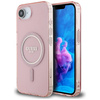 GUESS ETUI IML GLITTER CIRCLE DO IPHONE 16E DO MAGSAFE ELEGANCKIE