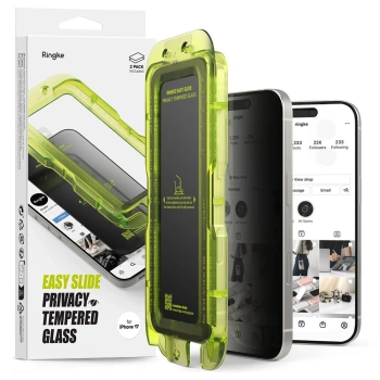 RINGKE SZKŁO PRYWATYZUJĄCE EASY SLIDE 2-PACK DO IPHONE 17 OCHRONA
