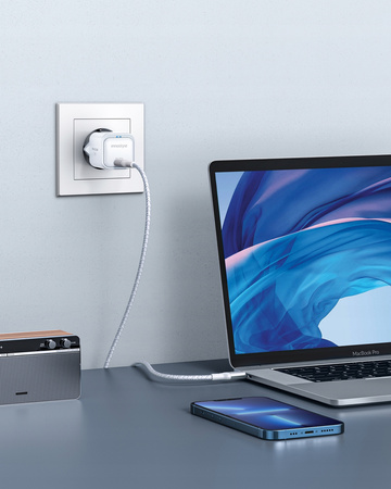 INNOSTYLE SZYBKA ŁADOWARKA KOSTKA USB-C 33W USB TYP C GAN II DO SAMSUNG LED