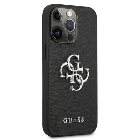 GUESS POKROWIEC HARDCASE DO IPHONE 13 PRO 13 6,1 SAFFIANO Z LOGO METALOWYM