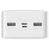 Baseus Bipow powerbank z wyświetlaczem 30000mAh 15W biały (Overseas Edition) + kabel USB-A - Micro USB 0.25m biały (PPBD050202)