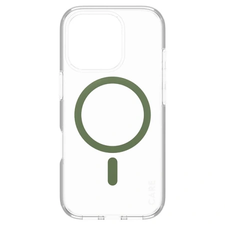 Etui CARE by PanzerGlass Flagship Case z MagSafe na iPhone 16 Pro - zielone